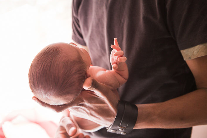 Portrait bebe et papa